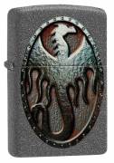 49072  Metal Dragon Shield Design ZIPPO