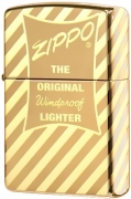 (49075)  ZIPPO VINTAGE BOX TOP   HIGH POLISH BRASS
